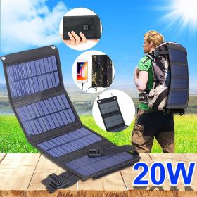 Foldable Solar Panel Portable Charger 5V Dual USB Ports