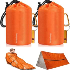 2packs Emergency Sleeping Bag Lightweight Survival Bags