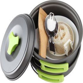 Backpack Camping Pot And Pans Set and Accessories