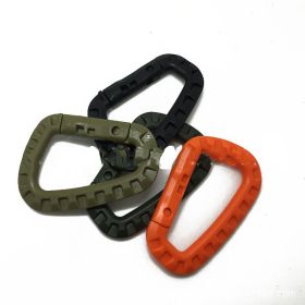 Plastic D-Ring Locking Carabiner NOT for Climbing (Pack of 10)