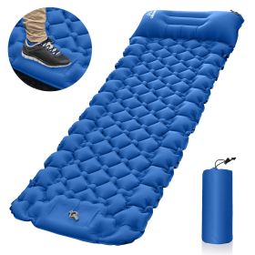 Outdoor inflatable mattress pad, camping sleeping pad.