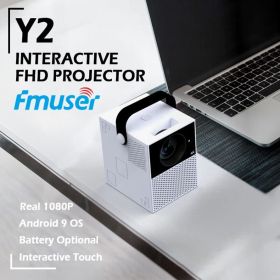 FMUSER Y2 Portable Interactive 4K 1080P Projector