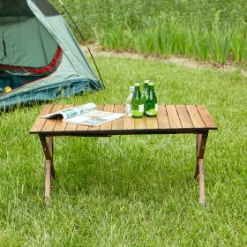 Folding Outdoor Lightweight Aluminum Roll-up Rectangular Table