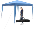 10 ft. Foldable Pop Up Canopy Tent with Carrying Bag