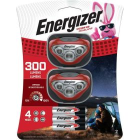 Energizer Vision HD LED Headlamps, Batteries Included 2 Pack