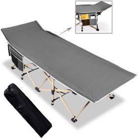 Heavy Duty Folding Camping Cot with Carry Bag Support 450lb