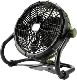 12V Camping Fan With LED Lights With 5200Ah Battery