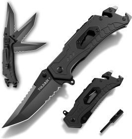 Outdoor Hiking Camping Fishing Survival Pocket Knife With Clip