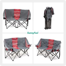 SUNNYFEEL Oversized Folding Loveseat Camping Chair