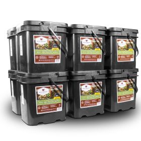 720 Serving Meat Package 12 Freeze Dried Meat Buckets