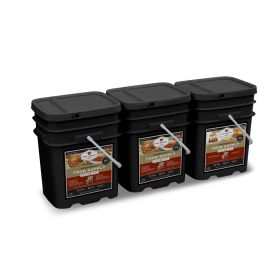 360 Serving Package  62 lbs 3 Freeze Dried Meal Bucket