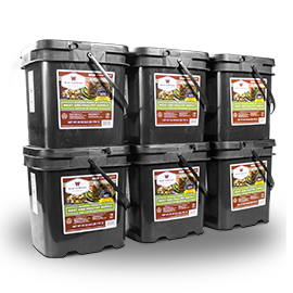 360 Serving Meat Package 6 Freeze Dried Meat Buckets