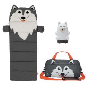 Aspen the Wolf Kid's 3 Piece Camping Combo Set