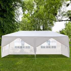 20ft x10ft Six Sides Two Doors Waterproof Tent with Spiral Tubes