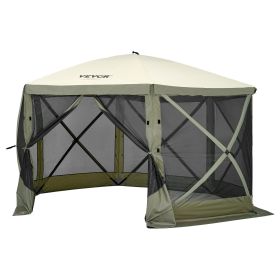 VEVOR Pop Up 6 Sided Gazebo Tent, Pop-Up Screen Tent