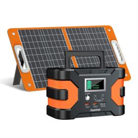 200W Peak Power Station, With 60W 18V Portable Solar Panel