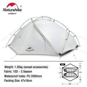 Naturehike VIK 2 1- 2person Waterproof Ultralight Camping Tents