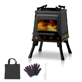 27cm x 27cm x cm 34cm wood camping stove