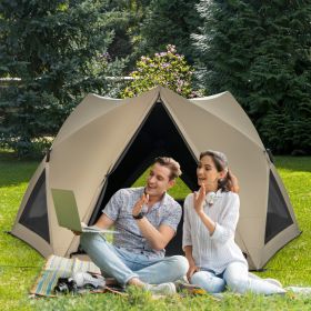 6-Sided Pop-up Family Tent with Rainfly