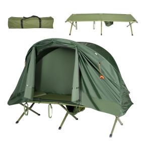 Compact Elevated Cot Tent Set with External Cover