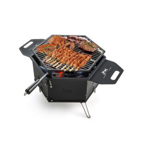 Portable Charcoal Grill Stove with Foldable Body