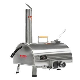 Outdoor 12" Automatic Rotatable Wood Fired Pizza Ovens