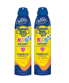 Banana Boat Sport Kids Sunscreen Spray, SPF 50, 9.5 oz., 2 pk.