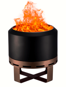 Outdoor Smokeless 18'' Wood Burning Fire Pit Stove with Stand