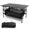 Lightweight Roll-up Aluminum Picnic Table w/ Carrying Bag