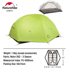 Naturehike Mongar2, 2 Person Ultralight Backpacking Tent