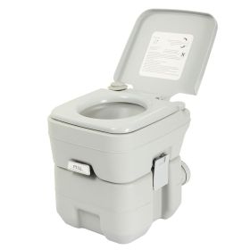 5.3 Gallon 20L Flush Outdoor Travel Camping Portable Toilet