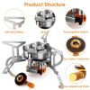 Foldable Portable Camping Stove with Piezo Ignition