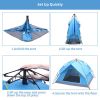 2-3 Person Outdoor Hydraulic Automatic Camping Tent, Blue