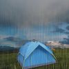 2-3 Person Outdoor Hydraulic Automatic Camping Tent, Blue