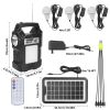 Portable Solar Power Generator w/Flashlight For Camping