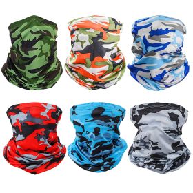 6Pcs Summer Neck Gaiter UV Sunscreen Protection Face Mask