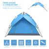 2-3 Person Outdoor Hydraulic Automatic Camping Tent, Blue