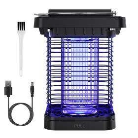 Electric Solar Powered Waterproof Mosquito, Bug Zapper Lamp