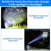 Waterproof Rechargeable Zoomable Super Bright LED Flashlight