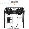 Outdoor High Pressure Propane Gas Double Burner Stove