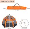 Pop Up Portable Hexagon Outdoor Breathable Tent