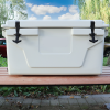 White Camping Portable Cooler 65QT Insulated Cooler Box