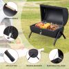 Portable Camping BBQ Charcoal Grill with Thermometer