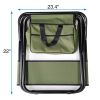 4-piece Folding Outdoor Chair with Storage Bag,Green