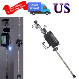 Multiple Crutch for Adult Seniors Walk Travel Ergonomic Stick Aluminum Portable Cane Adjustable Height include Night light Storage Bag Cup Holder Bell