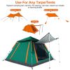 2Pcs Telescoping Adjustable Tarp Tent Rod Poles