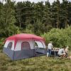 14 People Camping Tent Red And White