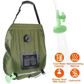 5Gal Outdoor Shower Bag w/ Removable Hose & Shower Head