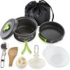 Backpack Camping Pot And Pans Set and Accessories