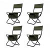 4-piece Folding Outdoor Chair with Storage Bag,Green